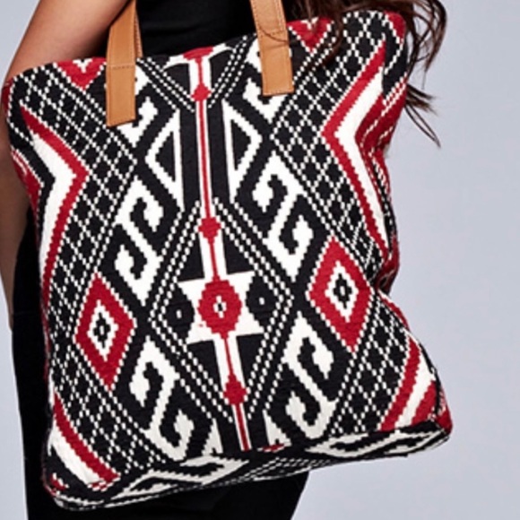 Last 1 NWT Aztec Handmade Carpet Tote Bag - Picture 6 of 10